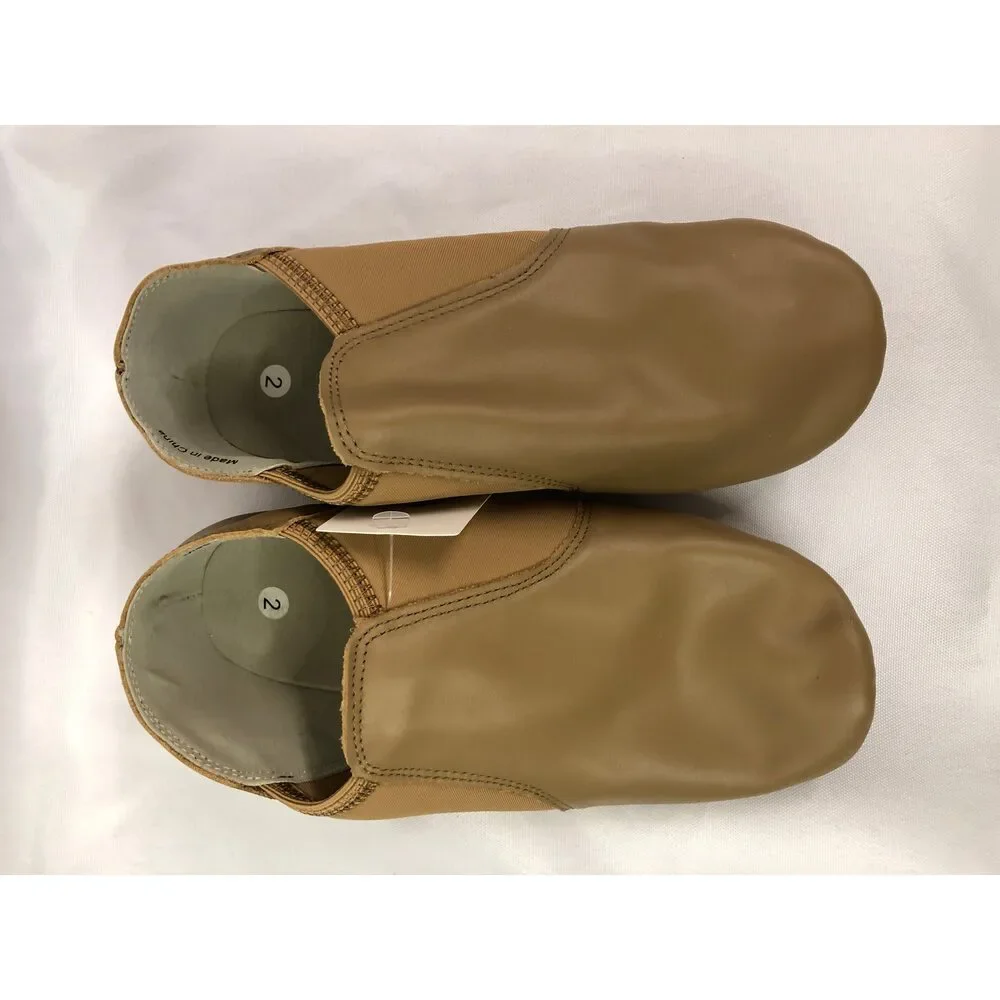 Pre-Owned Dance Jazz Shoes Stelle Child 2M Leather Slip On